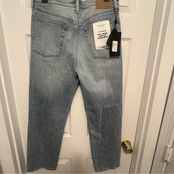 Rag and bone The Harlow mid-rise ankle straight light blue jeans BRAND NEW - Picture 2 of 8